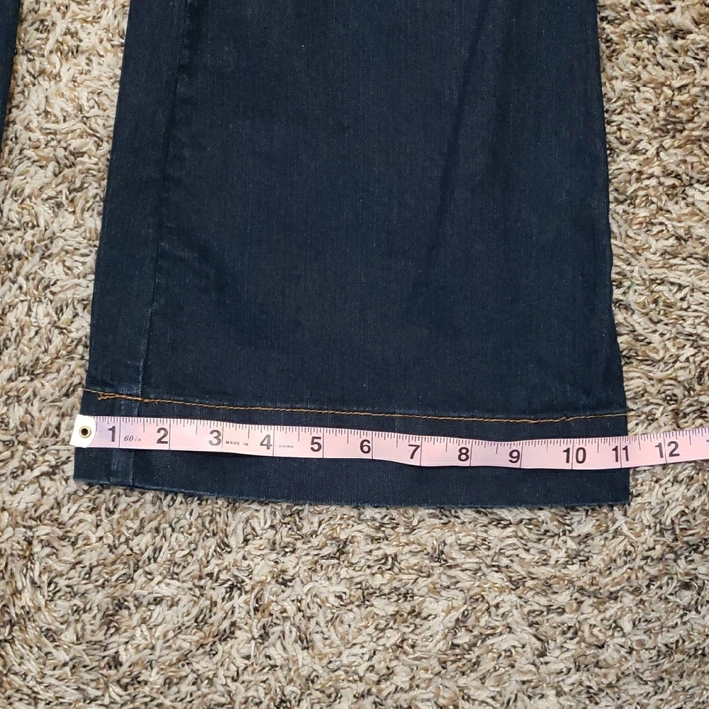 Daisy Fuentes Dark Blue Flare Jeans - Picture 8 of 10